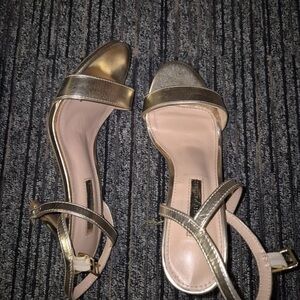 Chic Gold Women's Heels